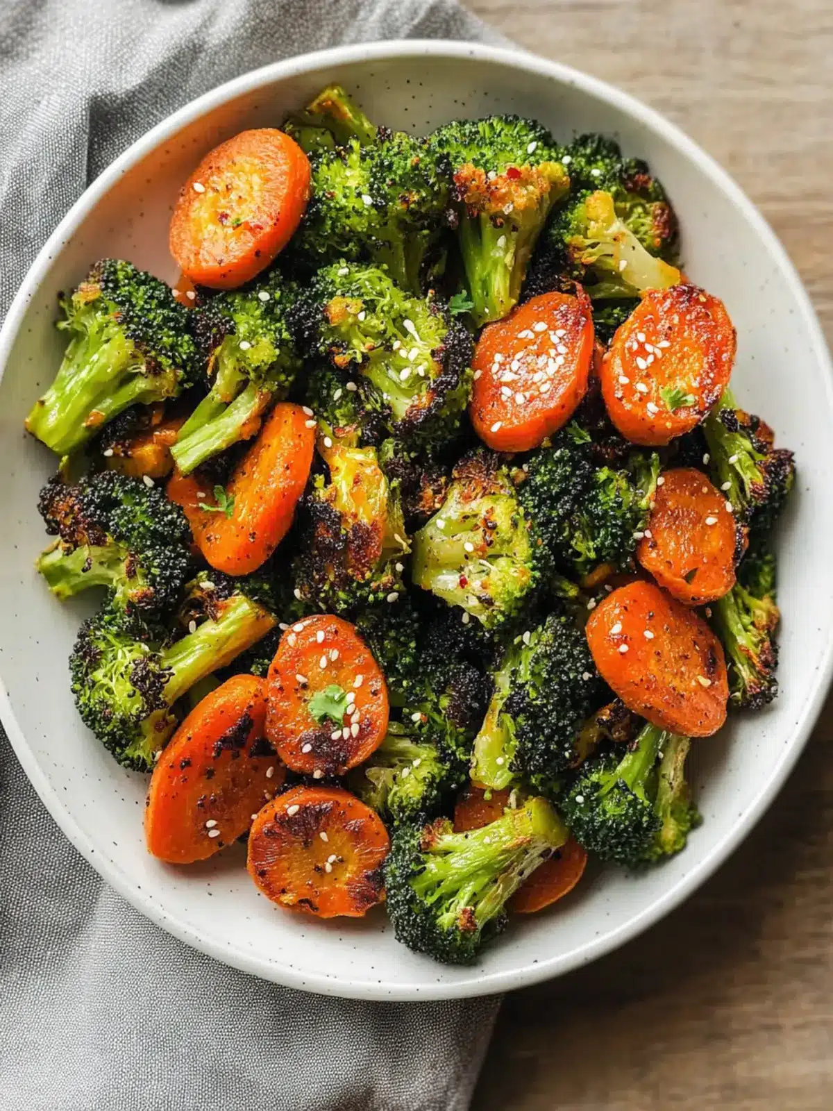 Savory Roasted Broccoli & Carrots: An Asian-Inspired Delight 3 Roasted Broccoli & Carrots (Asian-Inspired)
