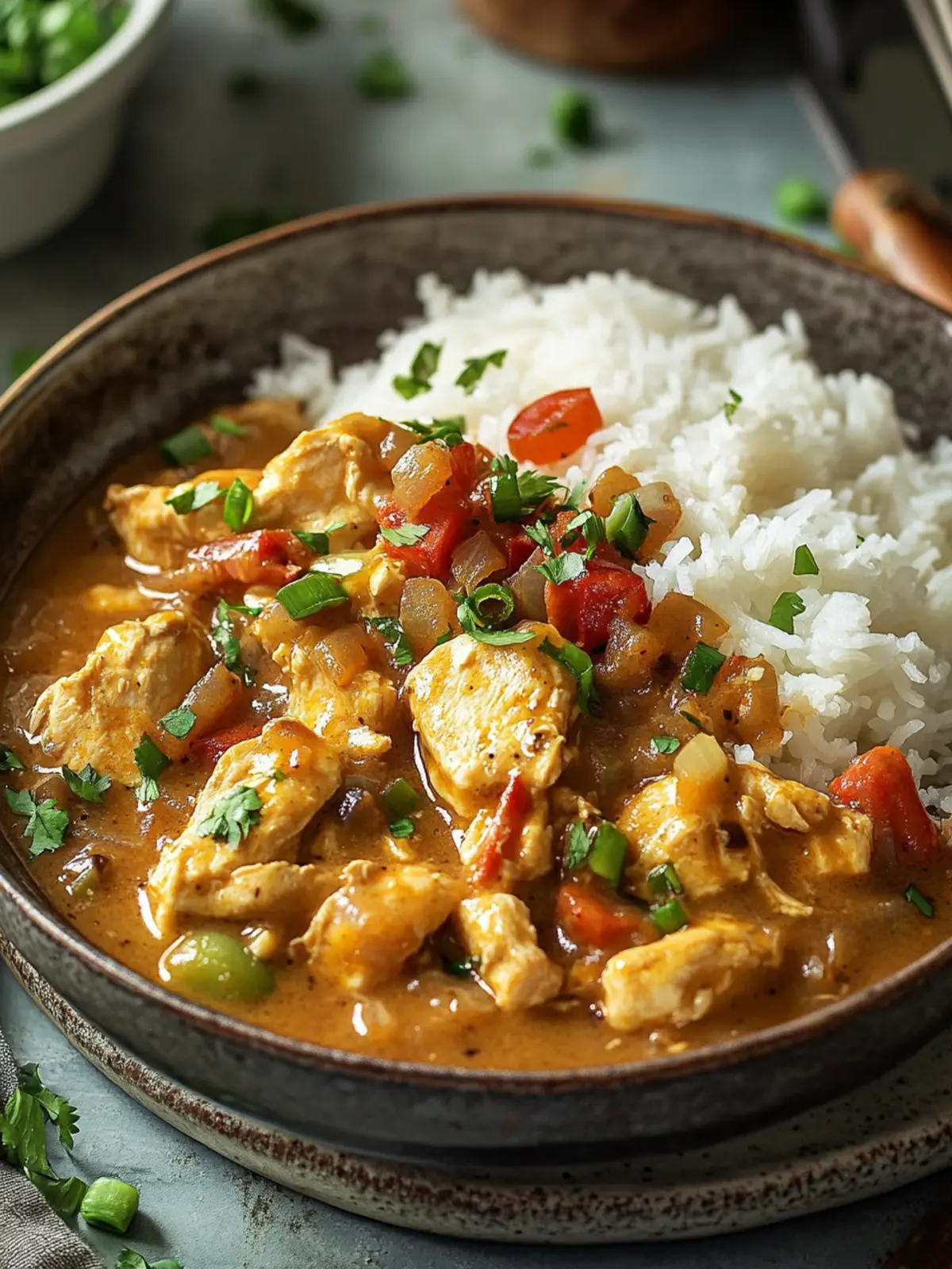Savor Cajun Chicken Étouffée: Comforting Flavor Awaits 5 Chicken Étouffée