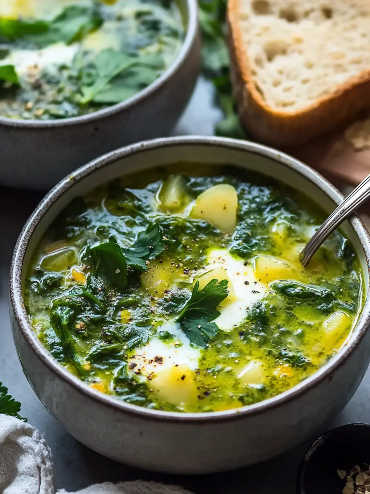 Delicious Green Borscht: Energizing Ukrainian Spinach Soup 2 Green Borscht (Ukrainian Spinach Soup)