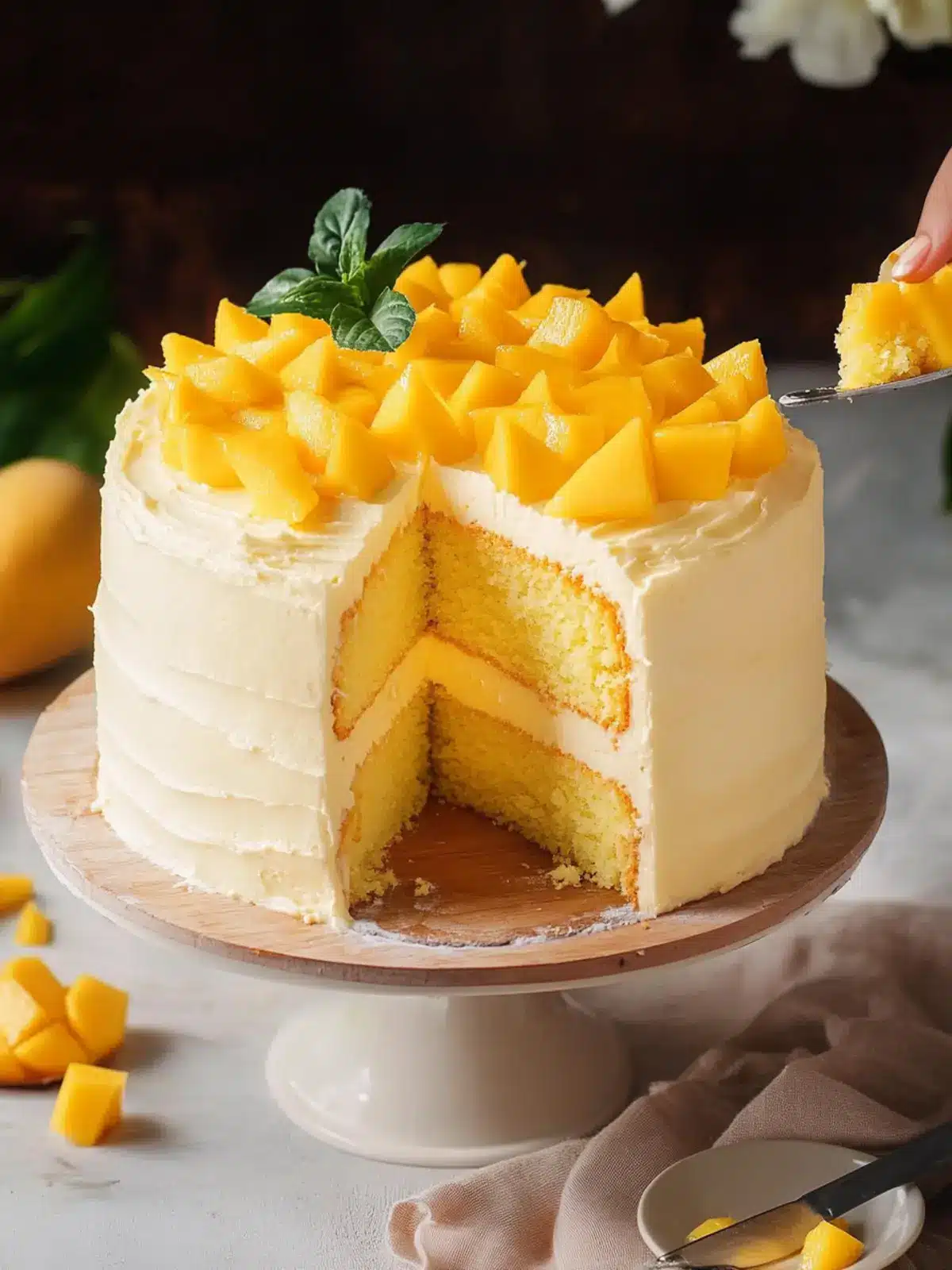 Heavenly Mango Cake: Light, Fruity Bliss from Scratch 2 Mango Cake