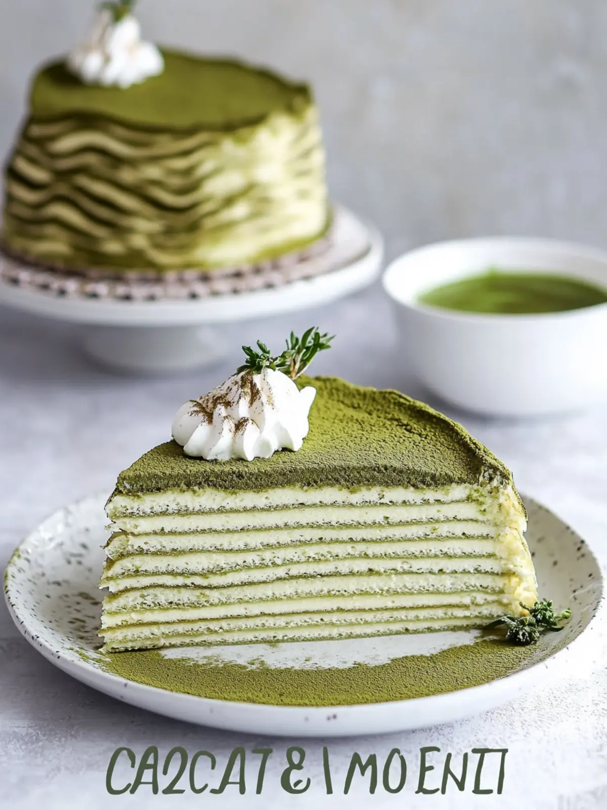 Japanese Matcha Green Tea Mille Crepe Cake - A No-Bake Delight 5 Japanese Matcha Green Tea Mille Crepe Cake - A No-Bake Dessert