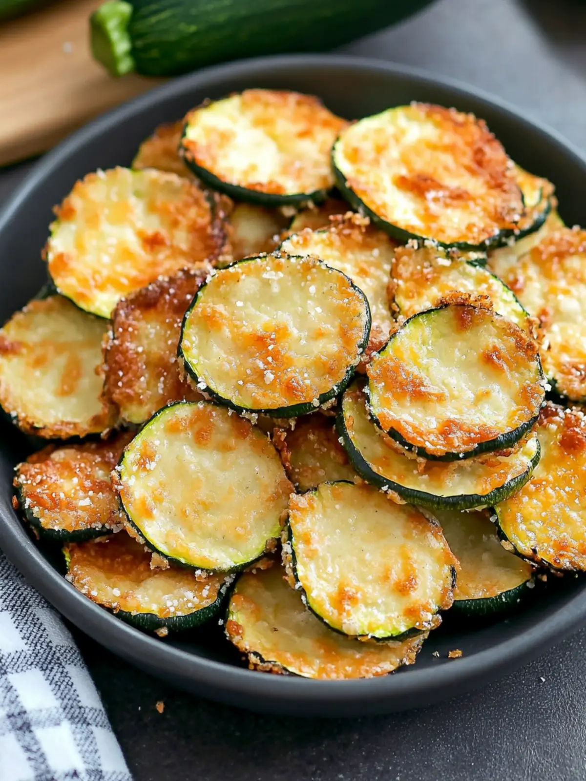Air Fryer 2 Ingredient Parmesan Zucchini Crisps You’ll Love 3 Air Fryer 2 Ingredient Parmesan Zucchini Crisps