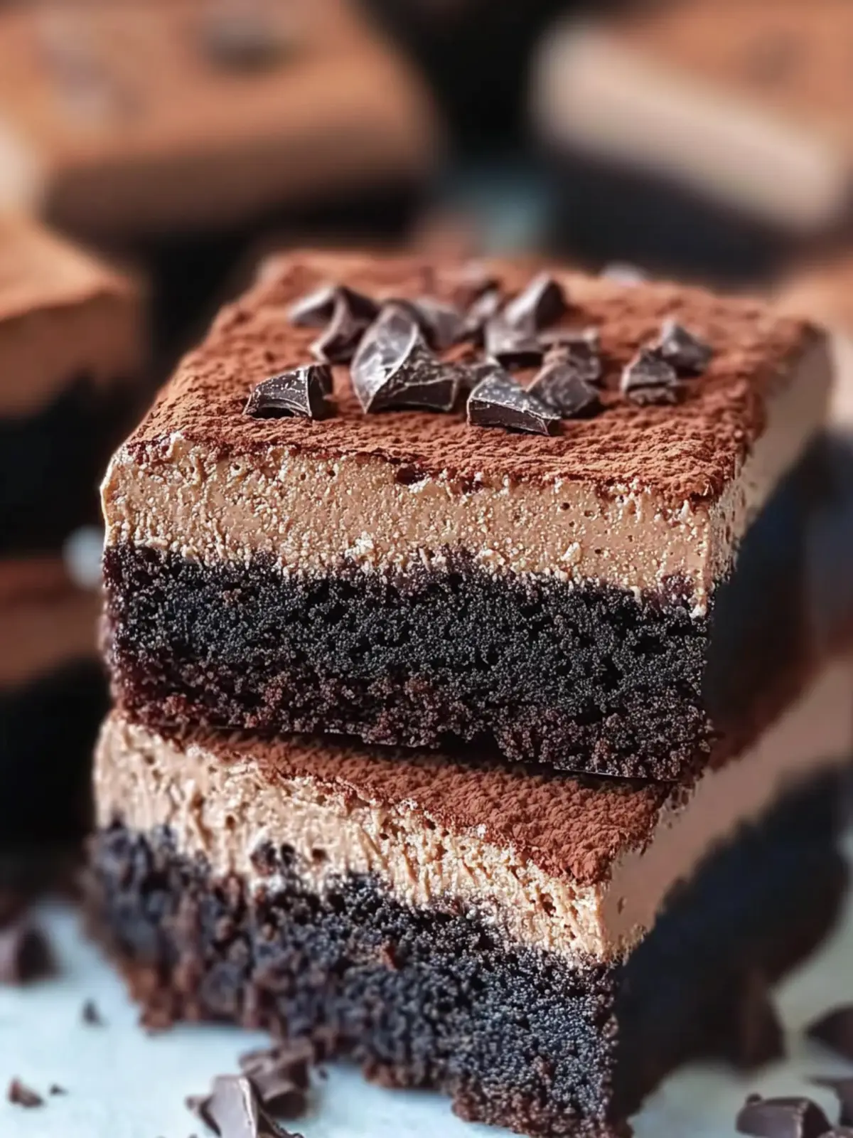 Decadent Chocolate Mousse Brownies That Will Wow You! 5 Chocolate Mousse Brownies or Best Brownies EVER!