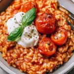 Spicy Roasted Tomato and Burrata Risotto Bliss at Home 9 Spicy Roasted Tomato and Burrata Risotto