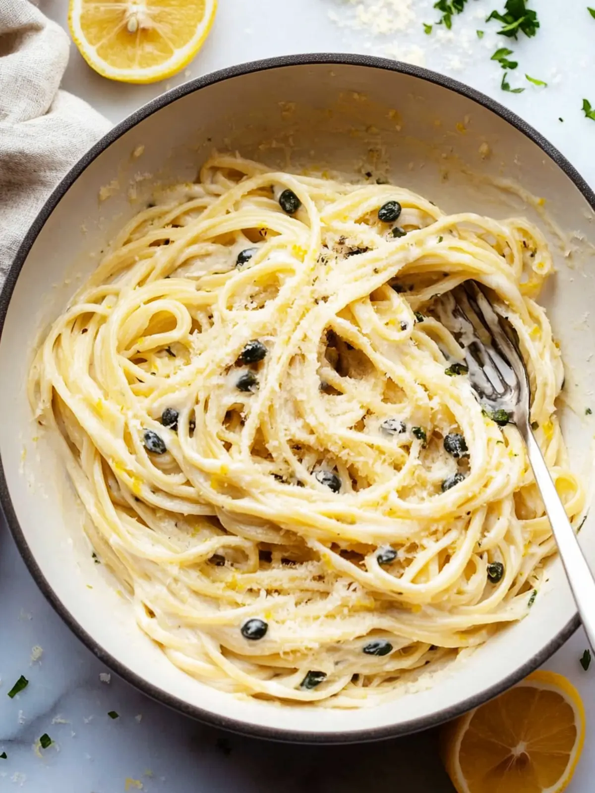 Creamy Lemon Caper Pasta That Brightens Your Dinner Table 3 Creamy Lemon Caper Pasta