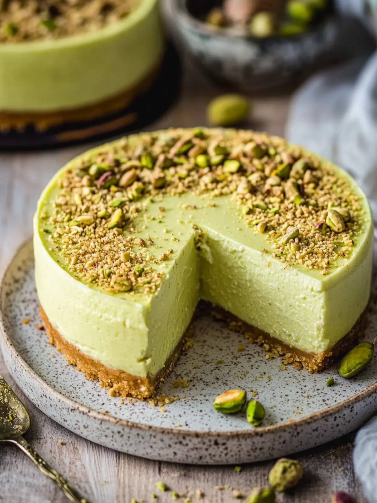 Irresistible Pistachio Cheesecake You'll Want to Devour 2 Pistachio Cheesecake