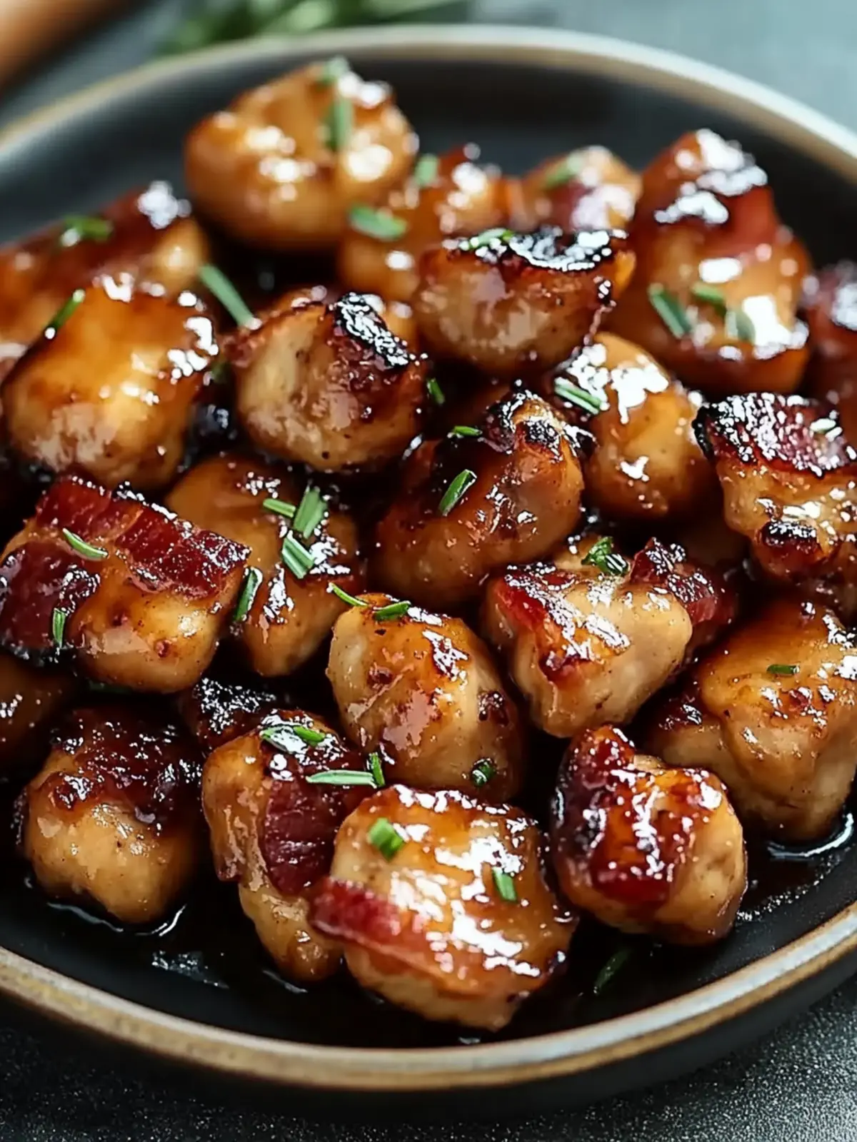 Maple Glazed Bacon Chicken Bites are a Must-Try Flavor Bomb 3 Maple Glazed Bacon Chicken Bites are a must-try dish!