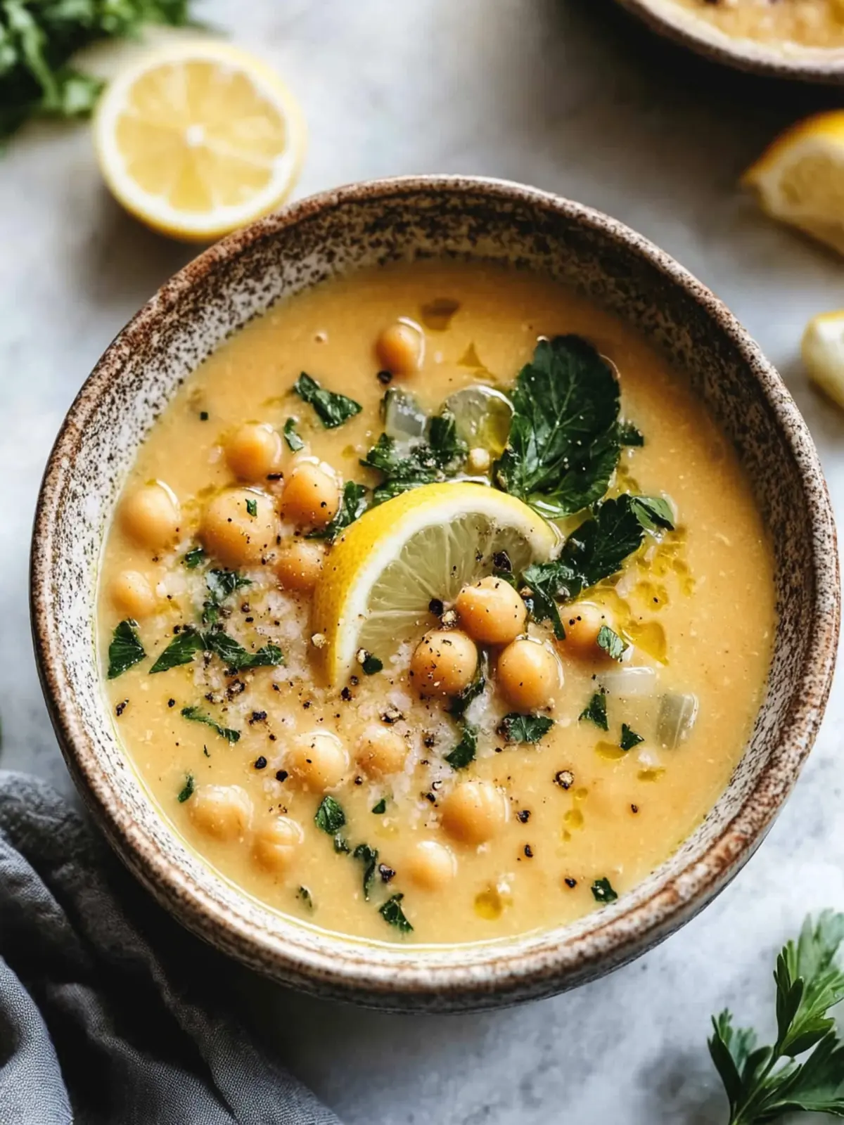 Lemony Greek Chickpea Soup for a Cozy Night In 4 Lemony Greek Chickpea Soup