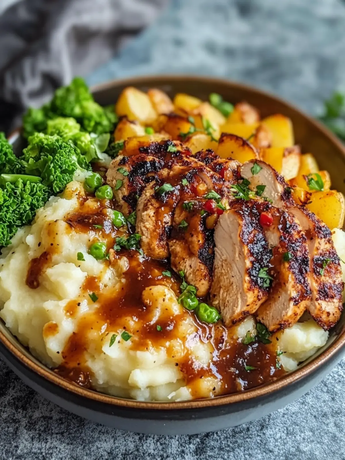 Juicy Grilled Chicken Mashed Potato Bowls Easy Homemade Dinner 2 Juicy Grilled Chicken Mashed Potato Bowls Recipe Easy Homemade Dinner