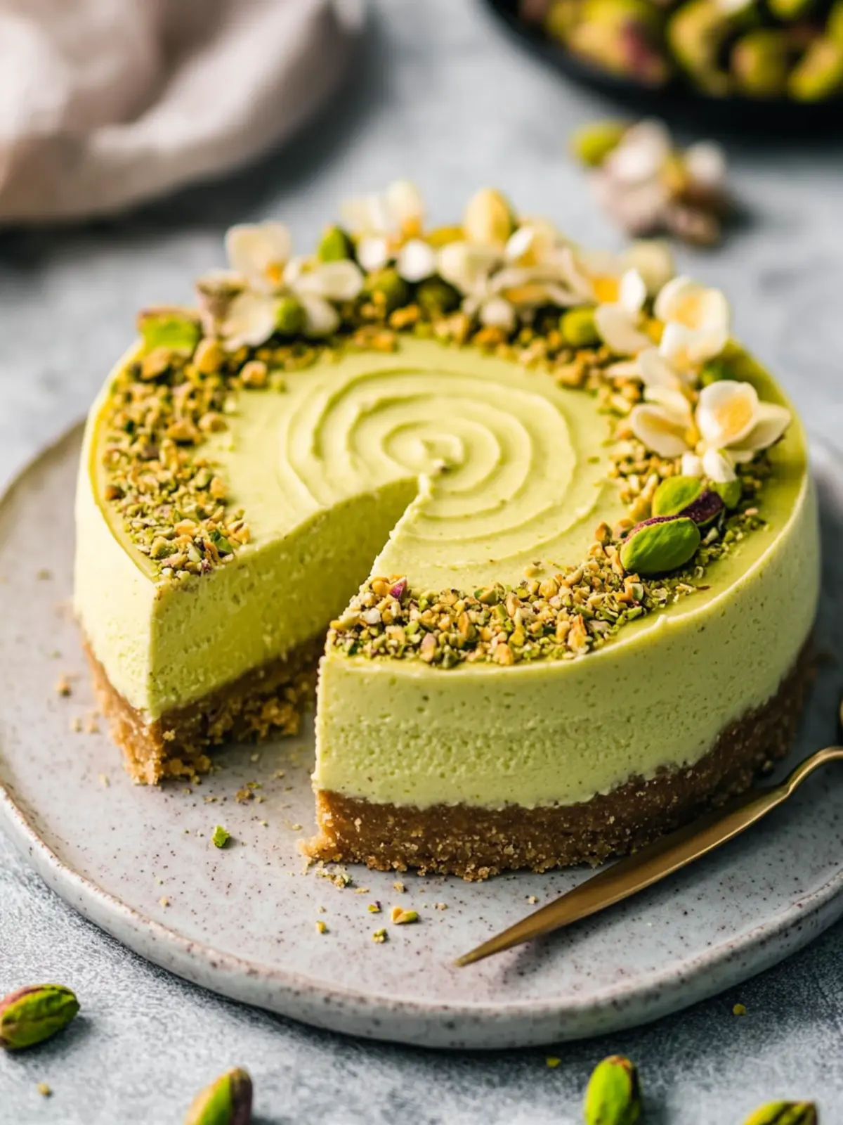Irresistible Pistachio Cheesecake You'll Want to Devour 4 Pistachio Cheesecake