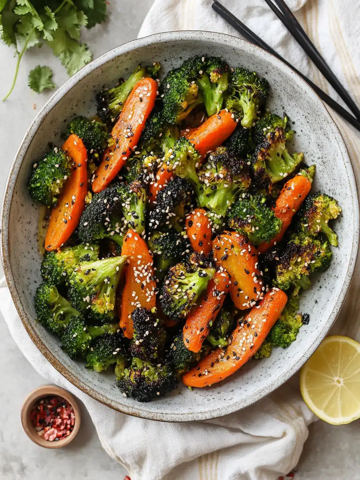 Savory Roasted Broccoli & Carrots: An Asian-Inspired Delight 5 Roasted Broccoli & Carrots (Asian-Inspired)