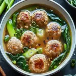 Ginger Chicken Meatball Soup with Bok Choy for Cozy Nights 7 Ginger Chicken Meatball Soup with Bok Choy for Cozy Nights