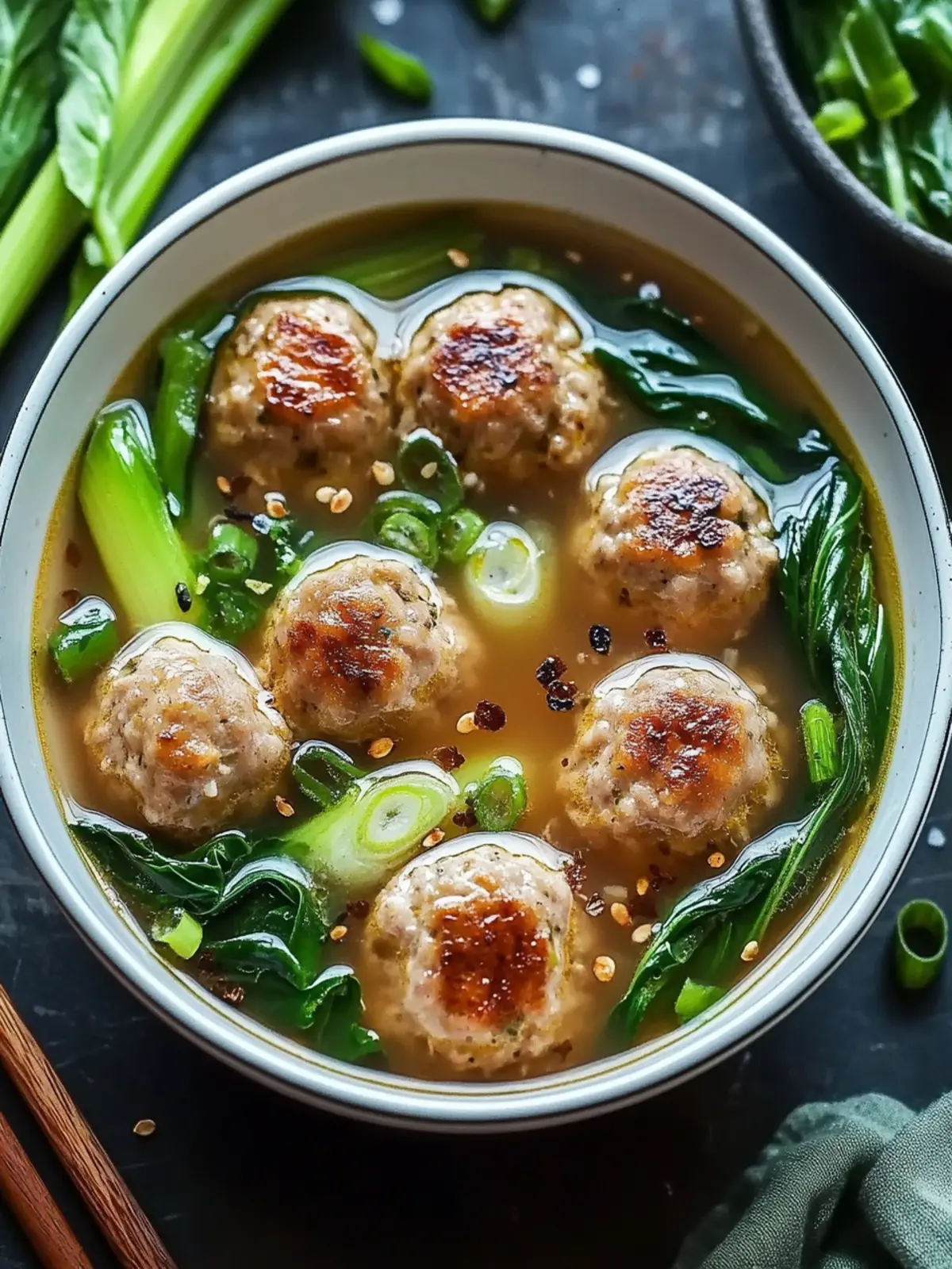 Ginger Chicken Meatball Soup with Bok Choy for Cozy Nights 5 Ginger Chicken Meatball Soup with Bok Choy for Cozy Nights