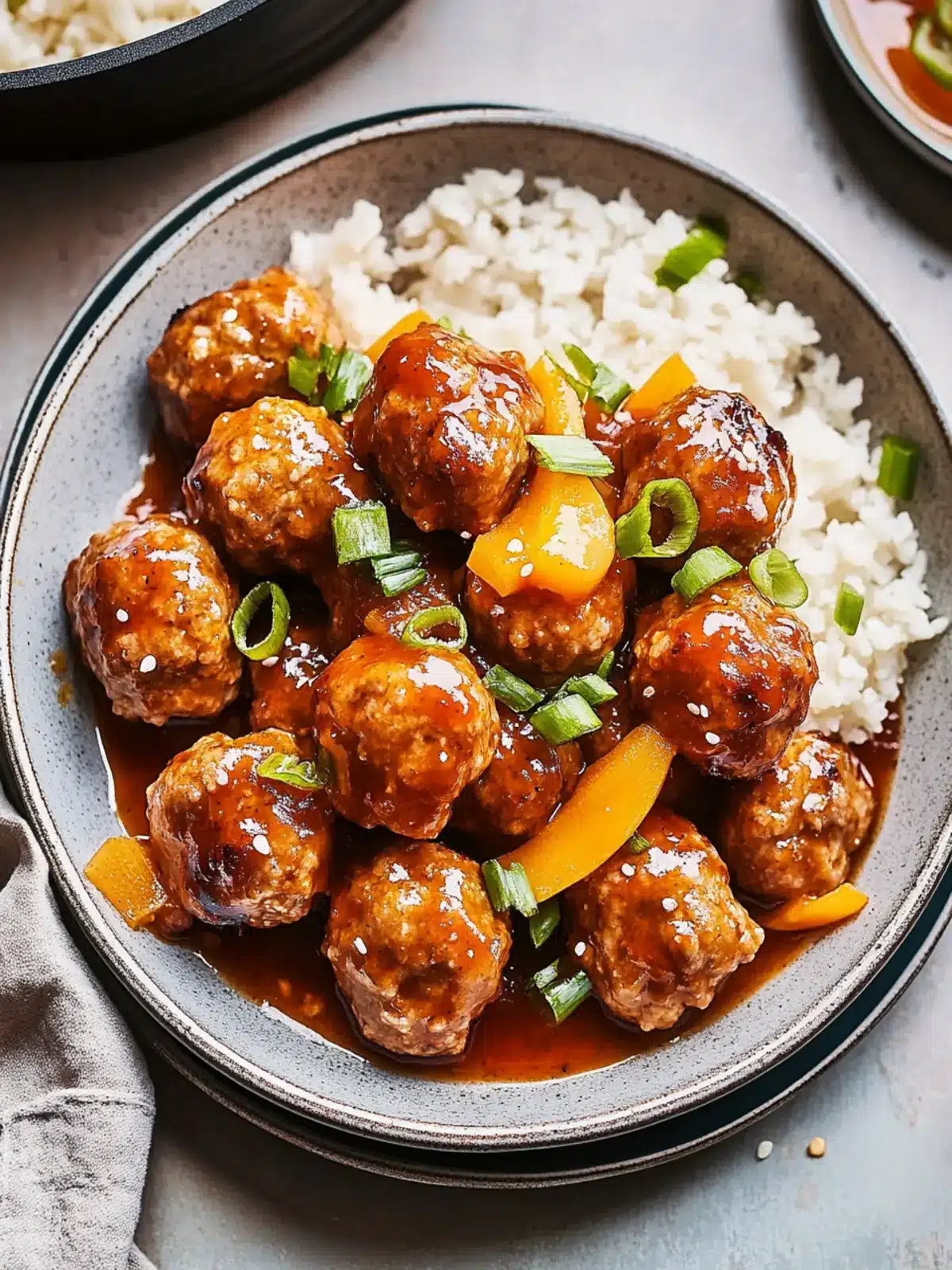 Healthy Sweet and Sour Meatballs No Refined Sugar Bliss 4 Healthy Sweet and Sour Meatballs (No Refined Sugar)