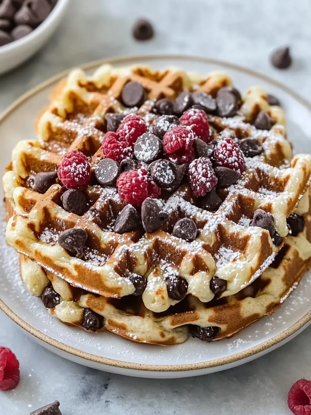 Chocolate Chip Protein Waffles: 25g Protein for Busy Mornings 5 Chocolate Chip Protein Waffles 25g Protein Easy Freezer Breakfast