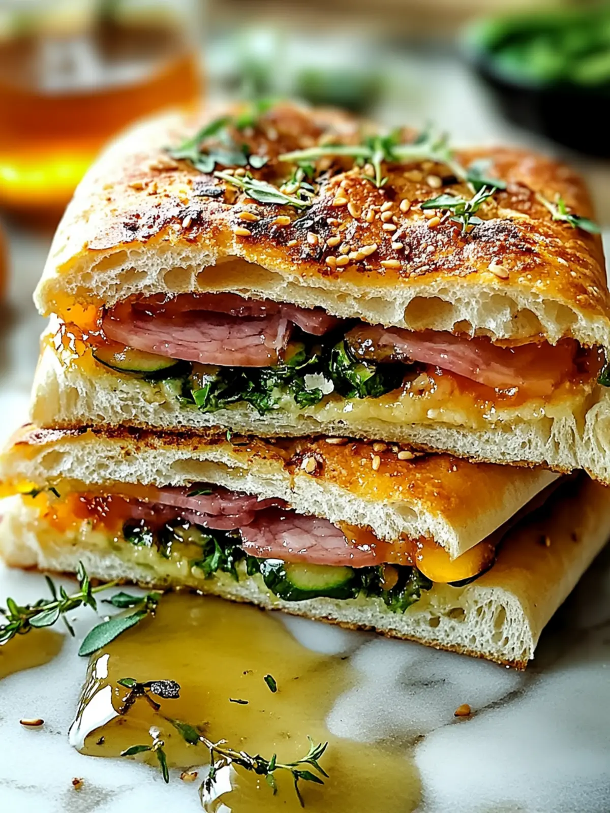 Focaccia Sandwiches with Hot Honey: Gourmet Picnic Perfection 3 Focaccia Sandwiches with Hot Honey for Gourmet Picnics