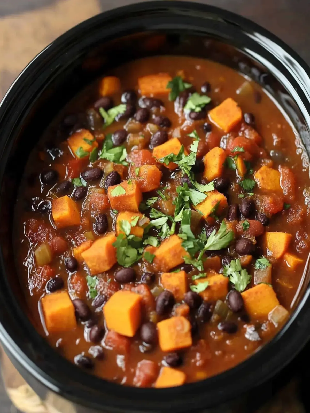 Crock Pot Sweet Potato Black Bean Chili Recipe for Cozy Nights 5 Crock Pot Sweet Potato Black Bean Chili Recipe