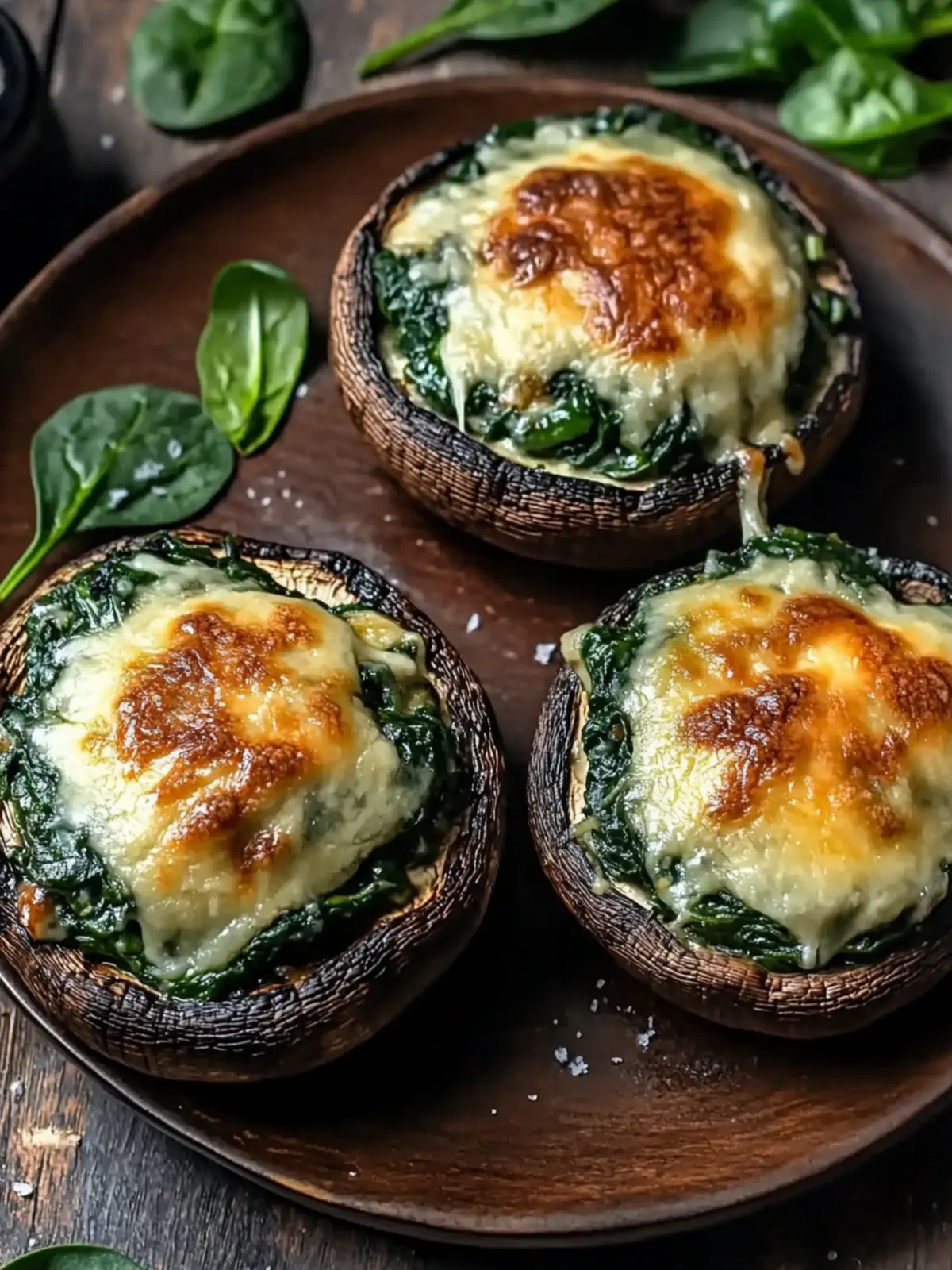 Irresistible Spinach and Cheese Stuffed Portobello Mushroom Bliss 5 Spinach and Cheese Stuffed Portobello Mushroom