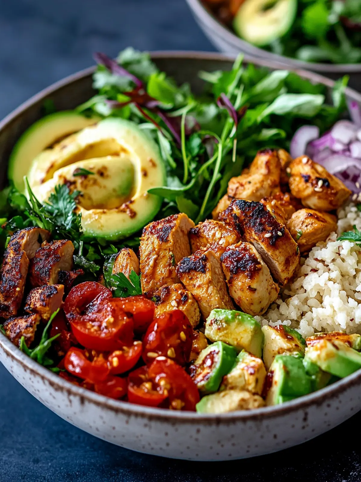 Spicy Chicken Nourish Bowl with Flavor-Packed Couscous Delight 5 Spicy Chicken Nourish Bowl