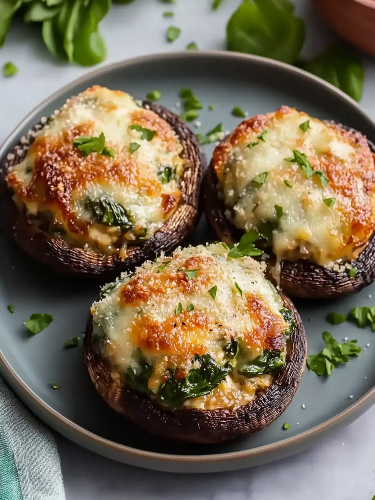 Mouthwatering Chicken and Spinach Stuffed Portobello Delights 5 Mouthwatering Chicken and Spinach Stuffed Portobello Mushrooms
