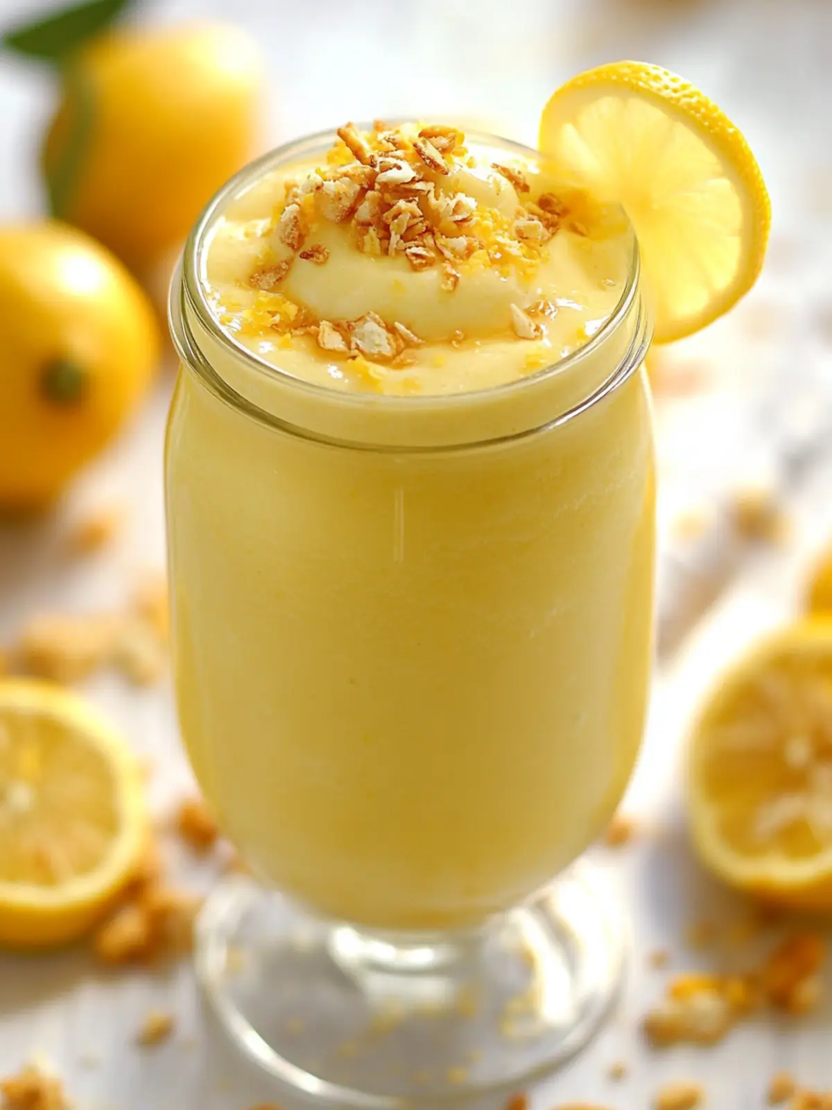 Luscious Lemon Cheesecake Smoothie to Brighten Your Day 4 Luscious Lemon Cheesecake Smoothie