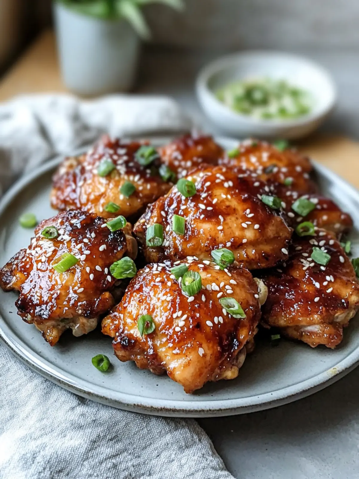 Korean Soy Garlic Chicken Thighs: Crispy Goodness Awaits 2 Korean Soy Garlic Chicken Thighs