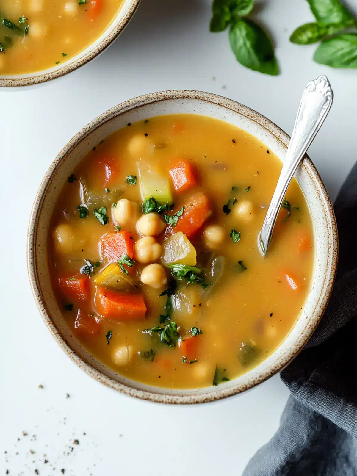 Cozy Chickpea Vegetable Soup for Comfort and Wellness 3 Chickpea Vegetable Soup