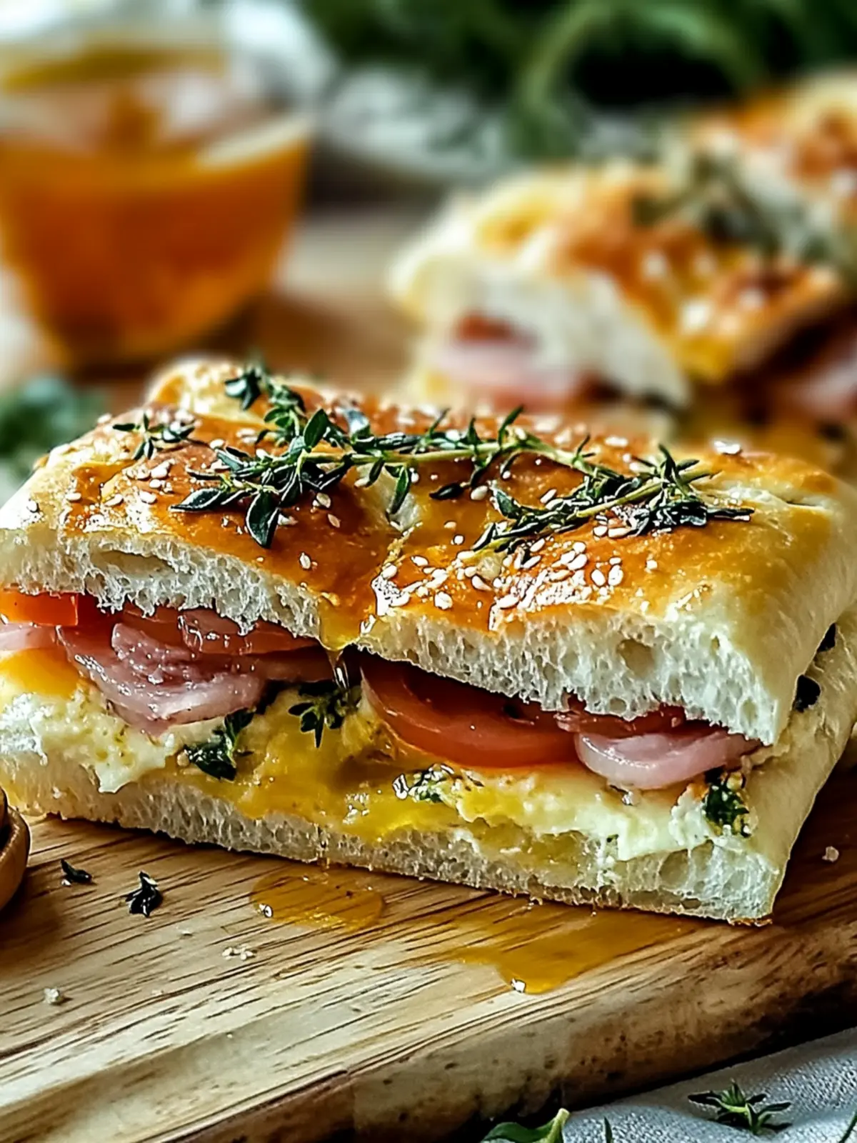 Focaccia Sandwiches with Hot Honey: Gourmet Picnic Perfection 2 Focaccia Sandwiches with Hot Honey for Gourmet Picnics