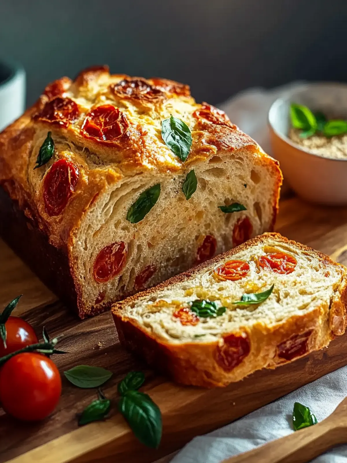 Tomato Basil Bread: A Rustic No-Fail Recipe You'll Love 2 Tomato Basil Bread: A Rustic No-Fail Recipe