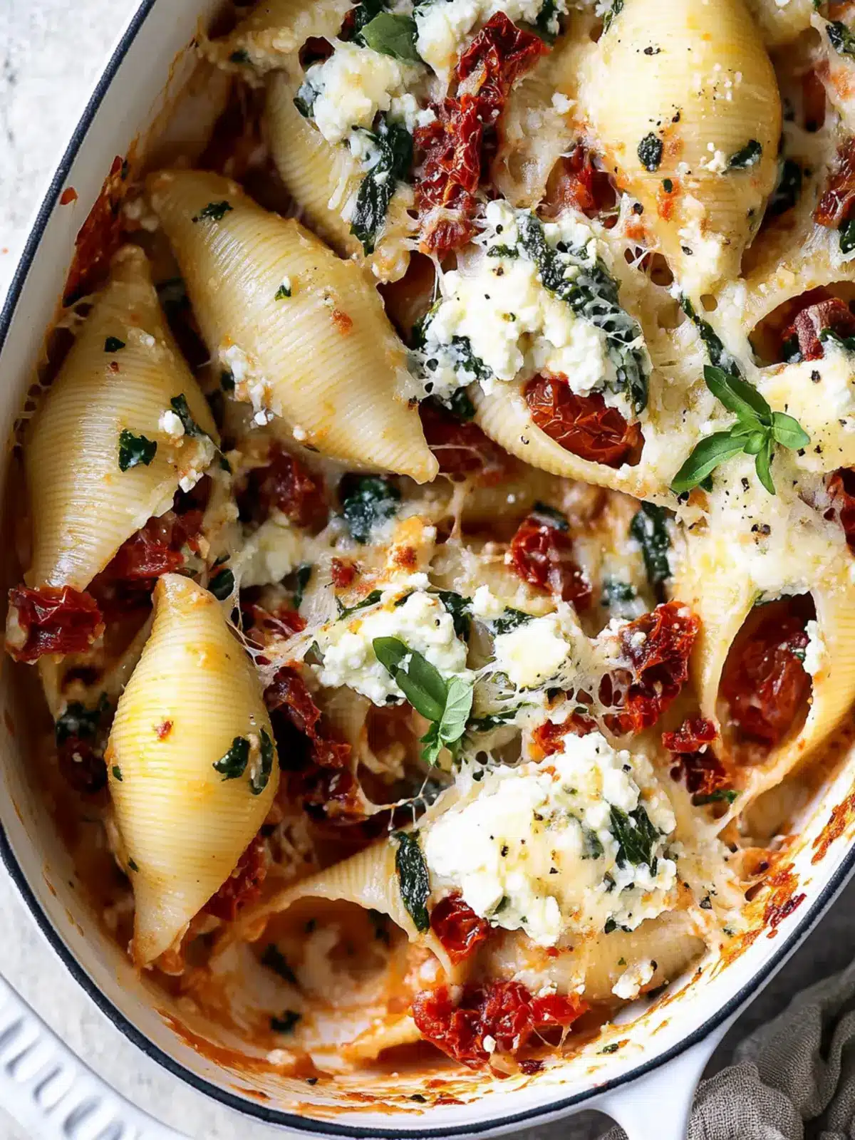 Creamy Sun-Dried Tomato and Ricotta Stuffed Shells Bliss 5 Creamy Sun-Dried Tomato and Ricotta Stuffed Shells
