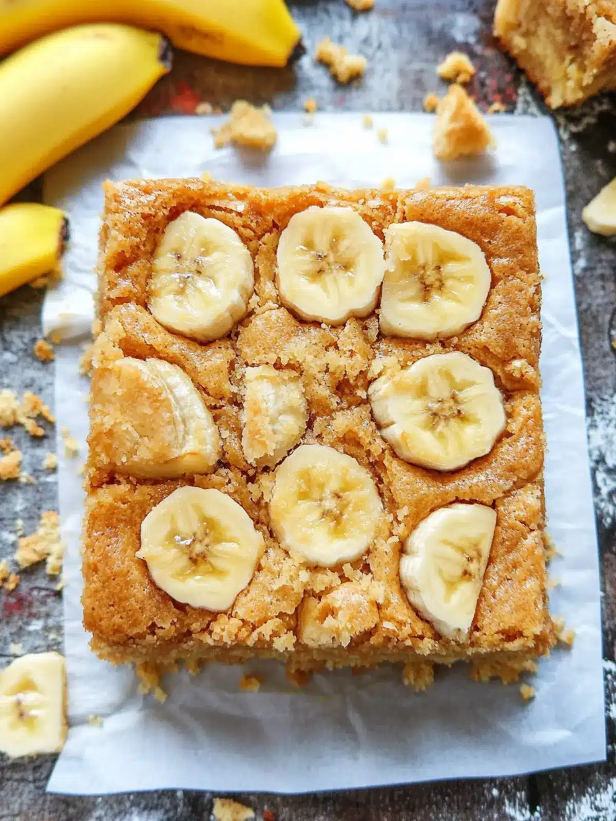Decadent Banana Blondies Loaded with Sweet Chocolate Bliss 4 Banana Blondies