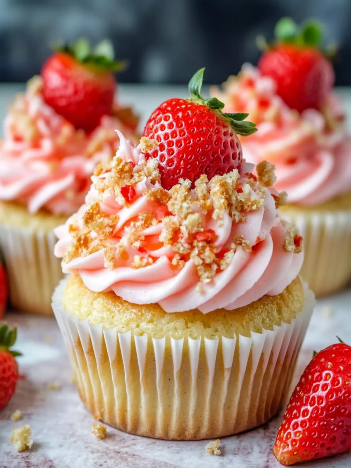 Delicious Strawberry Crunch Cupcakes That Wow Every Bite 3 Strawberry Crunch Cupcakes
