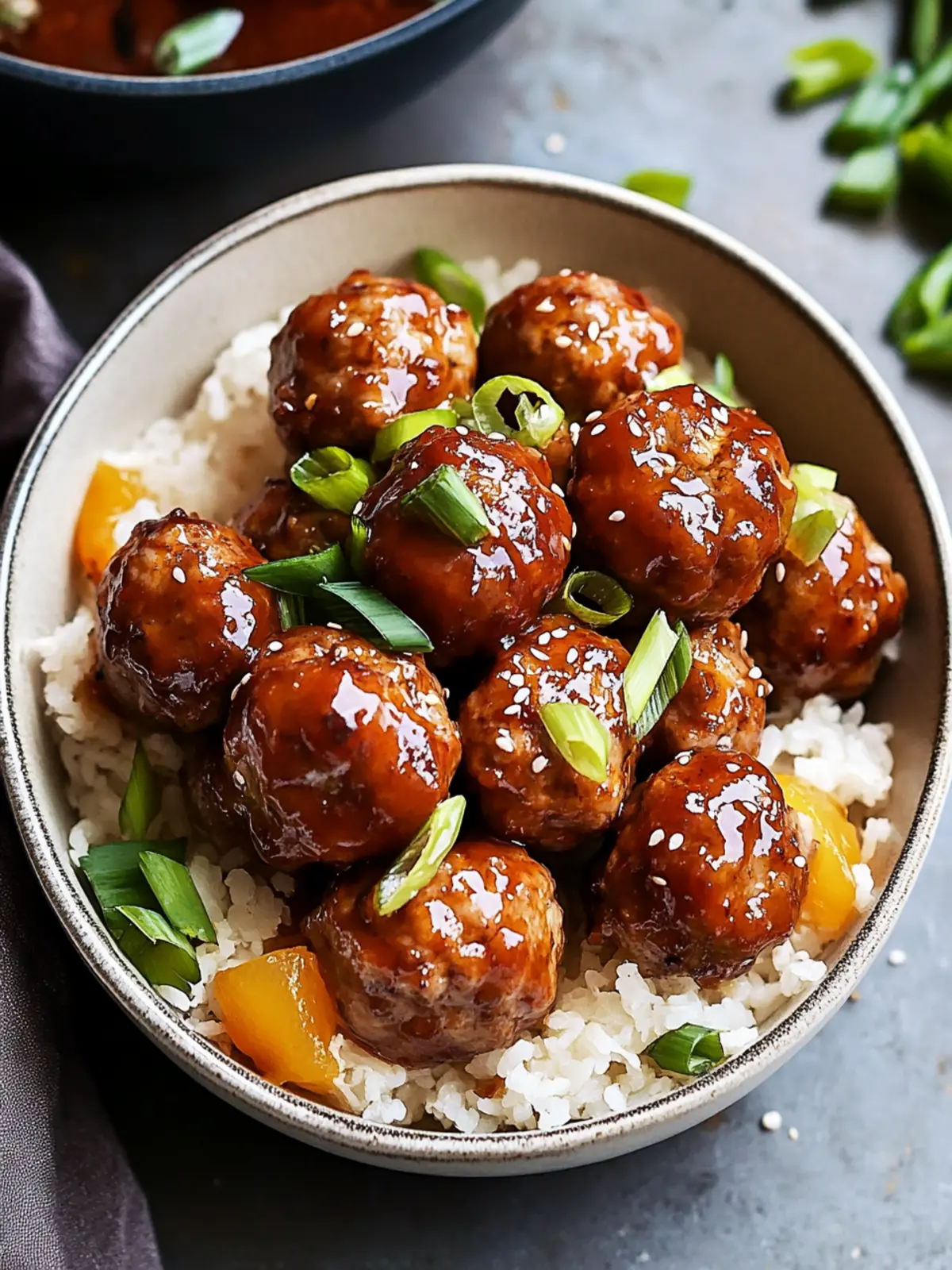 Healthy Sweet and Sour Meatballs No Refined Sugar Bliss 2 Healthy Sweet and Sour Meatballs (No Refined Sugar)