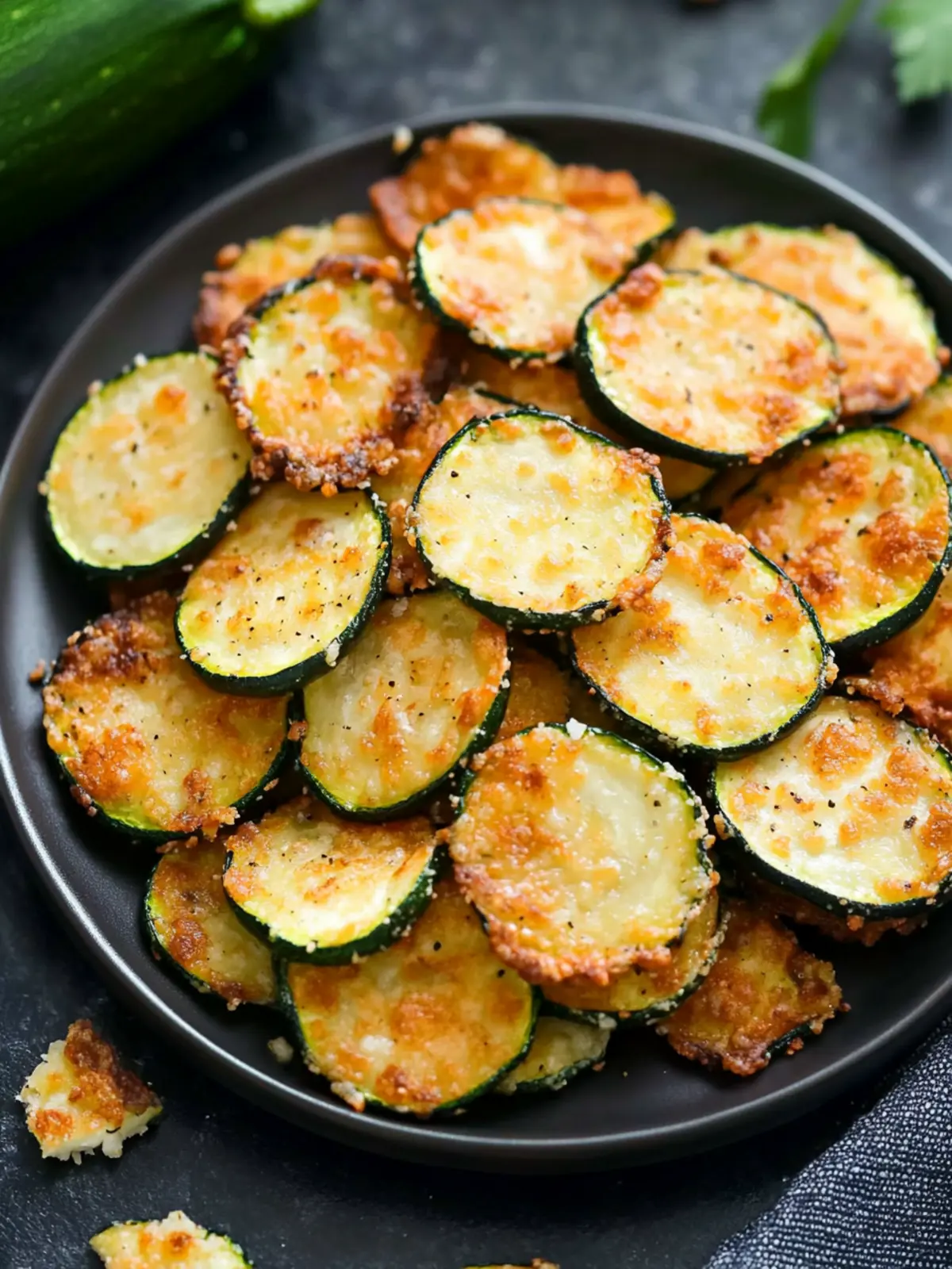 Air Fryer 2 Ingredient Parmesan Zucchini Crisps You’ll Love 5 Air Fryer 2 Ingredient Parmesan Zucchini Crisps