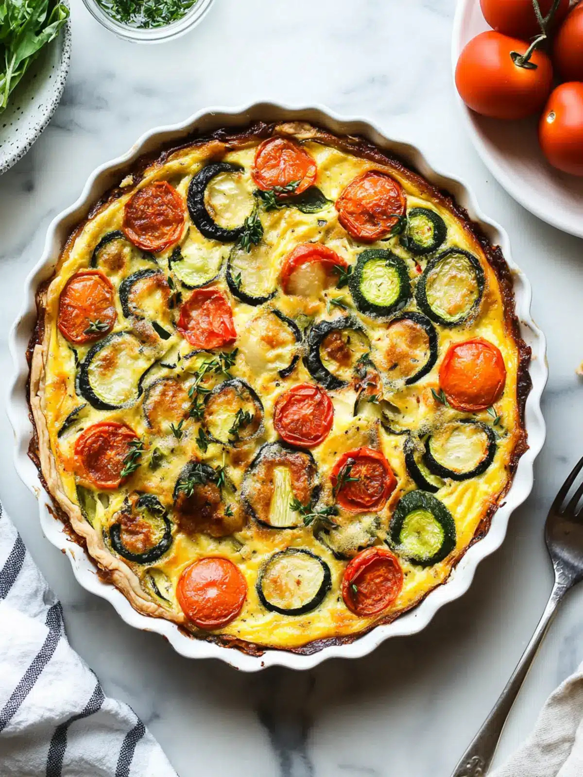 Crustless Garden Vegetable Quiche: A Light and Flavorful Delight 3 Crustless Garden Vegetable Quiche (gluten free + dairy free)