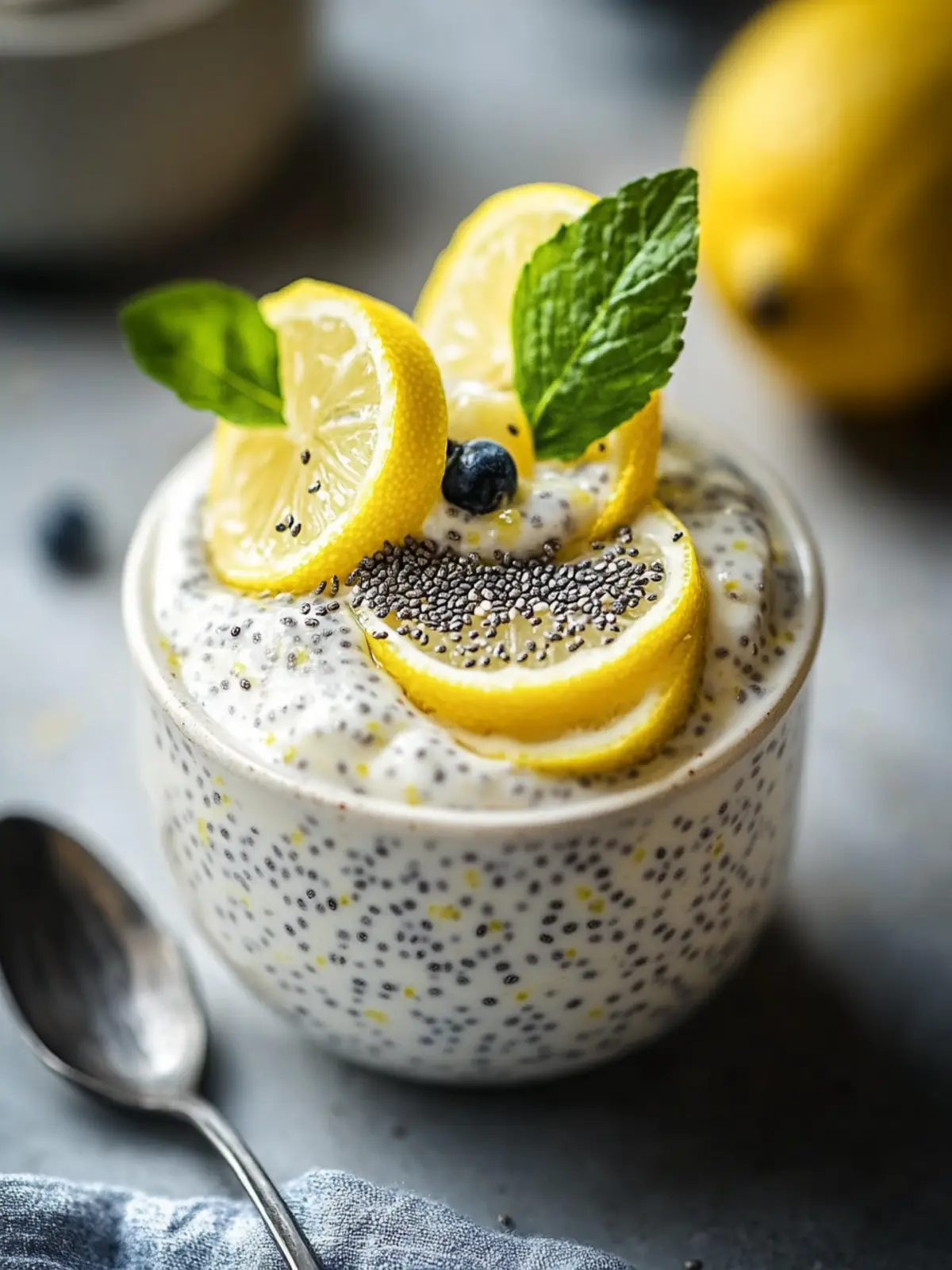 Lemon Cream Chia Pudding for Refreshing, Guilt-Free Indulgence 2 Lemon Cream Chia Pudding