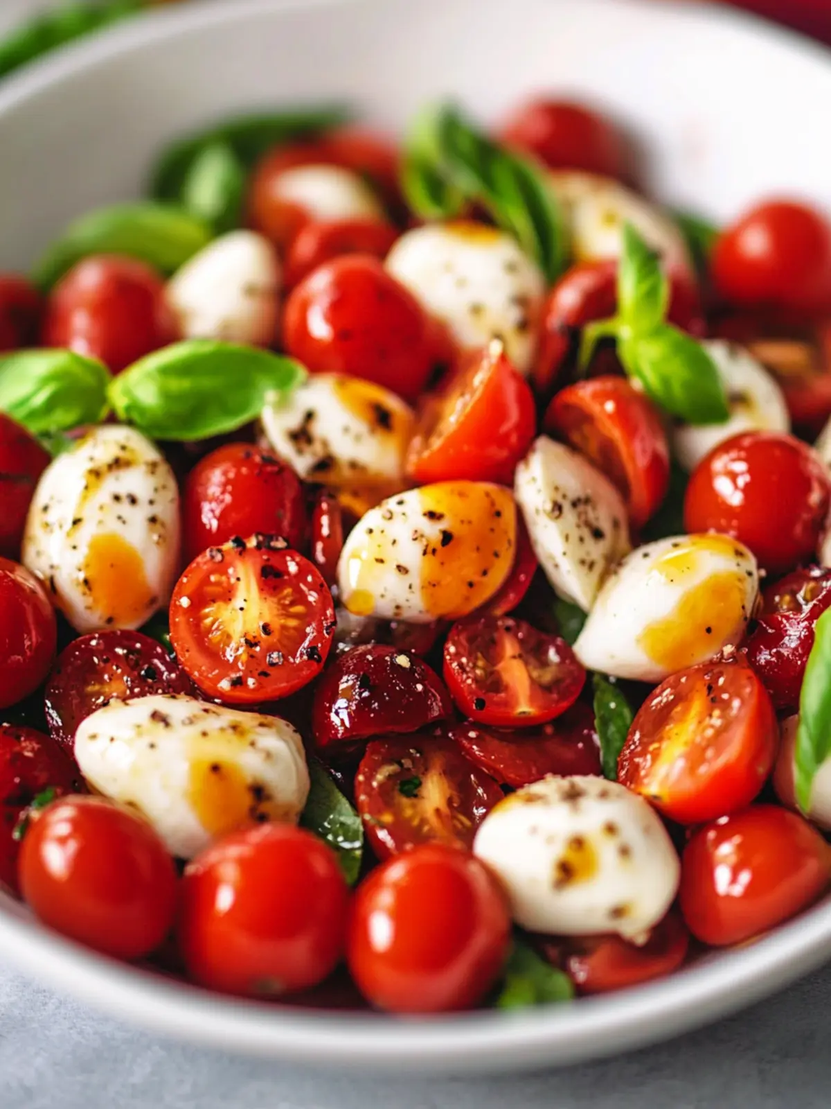 Delicious Cherry Tomato Caprese Salad in Under 15 Minutes 4 Cherry Tomato Caprese Salad