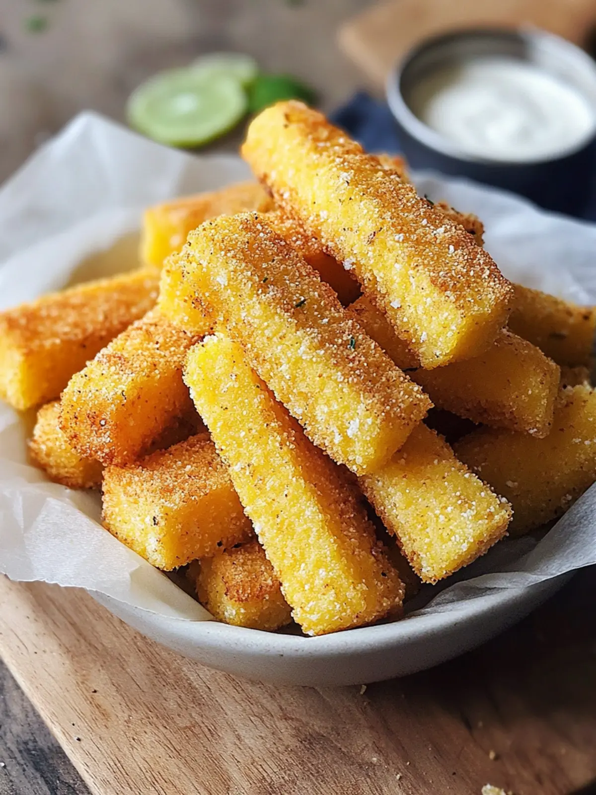 Crispy Polenta Fries: A Gluten-Free Vegan Delight! 3 Polenta Fries (Gluten-Free, Vegan Recipe