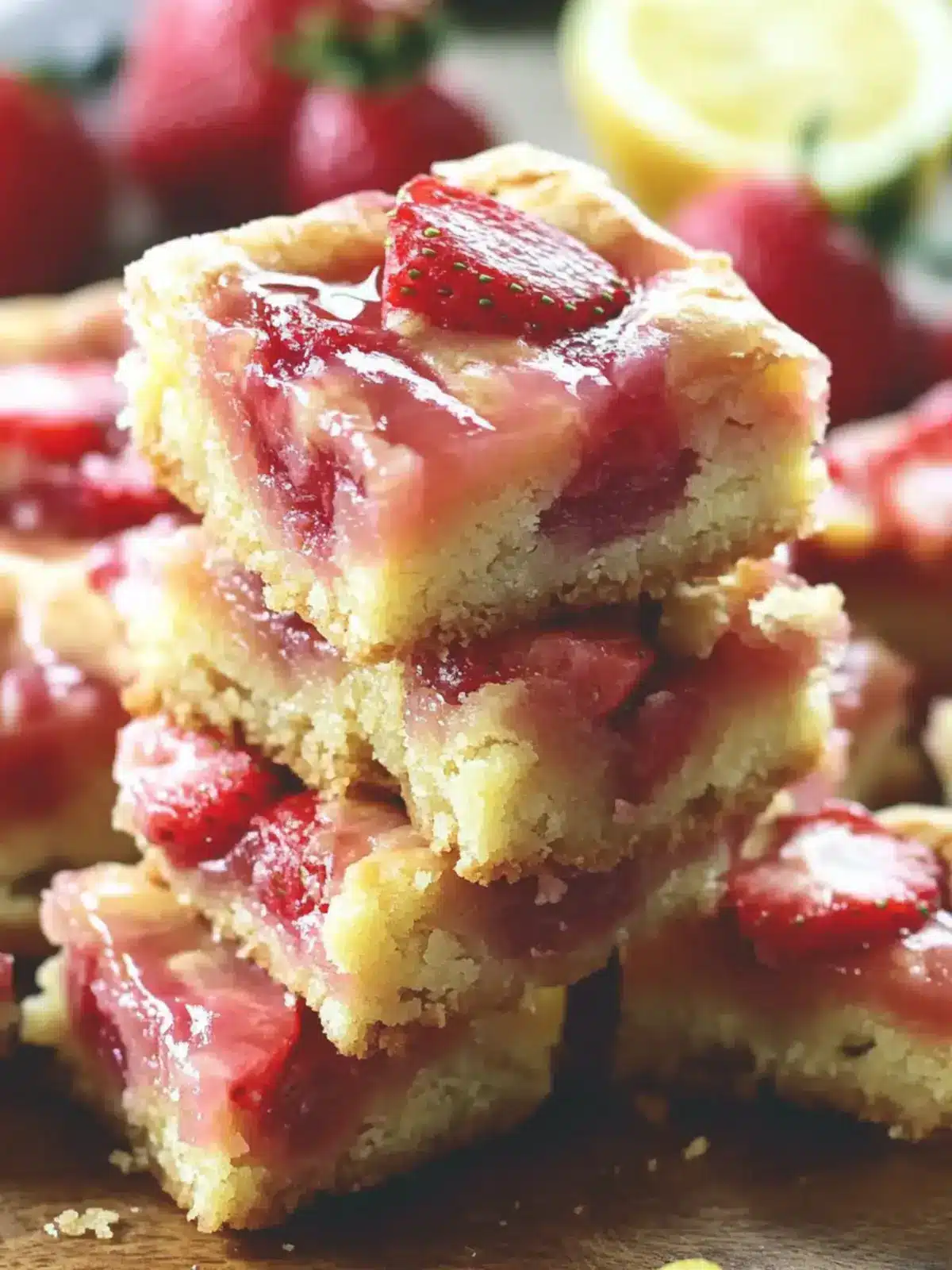 Delicious Strawberry Lemon Blondies for Sunny Days 4 Strawberry Lemon Blondies