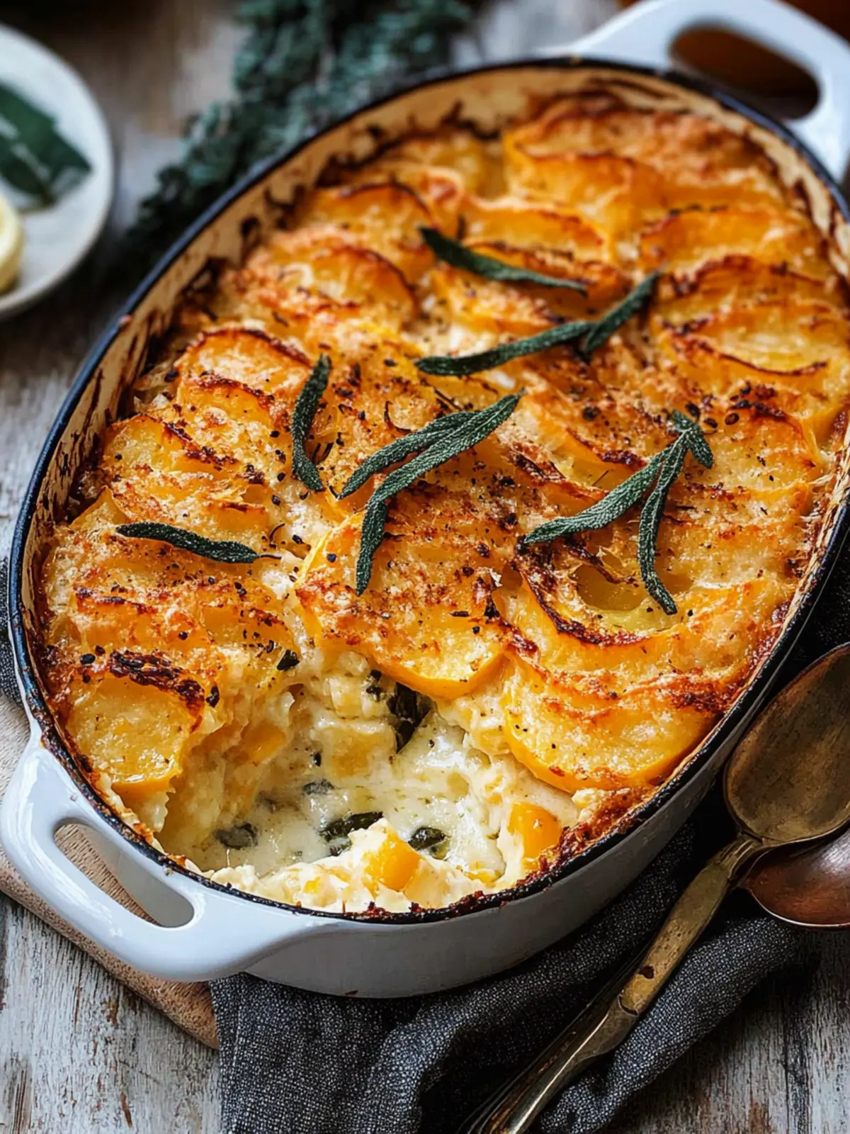 Savory Sage Butternut Squash Gratin for Cozy Nights 5 Sage Butternut Squash Gratin