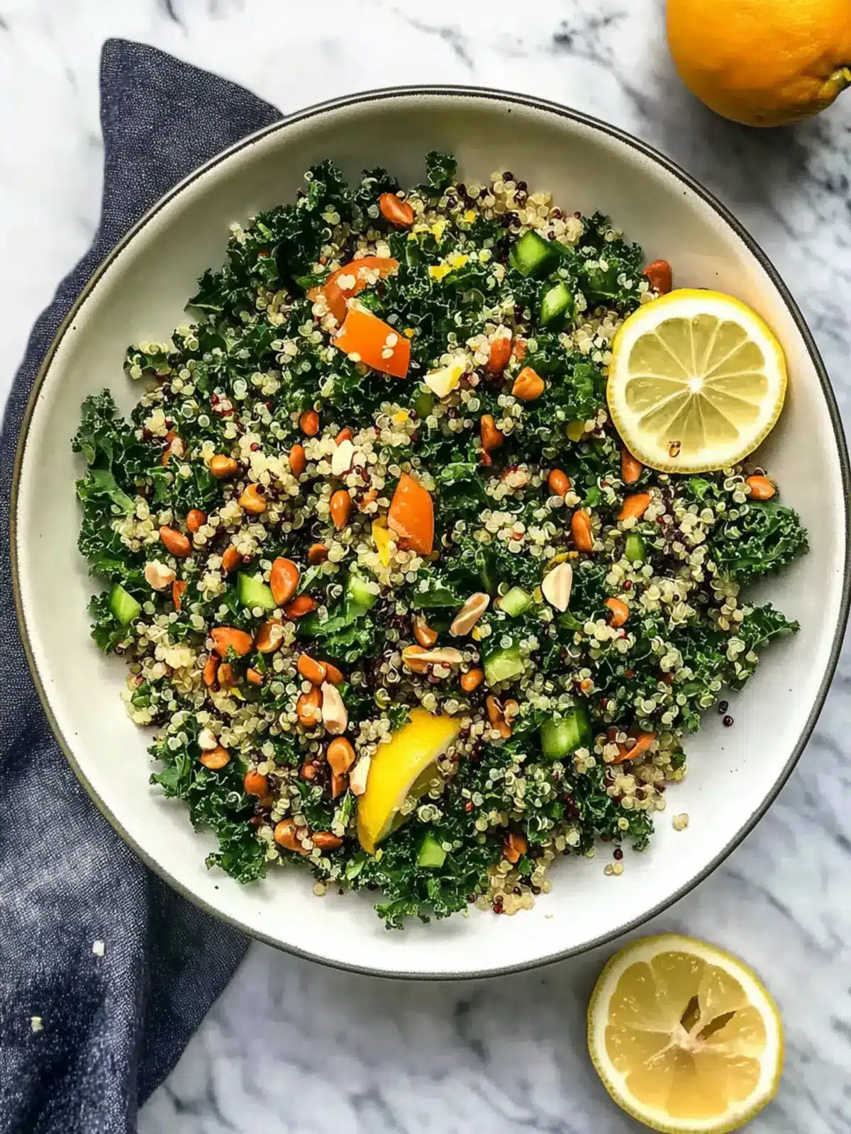 Kale Quinoa Salad & Lemon Dijon Dressing: A Flavor Boost! 2 Kale Quinoa Salad & Lemon Dijon Dressing