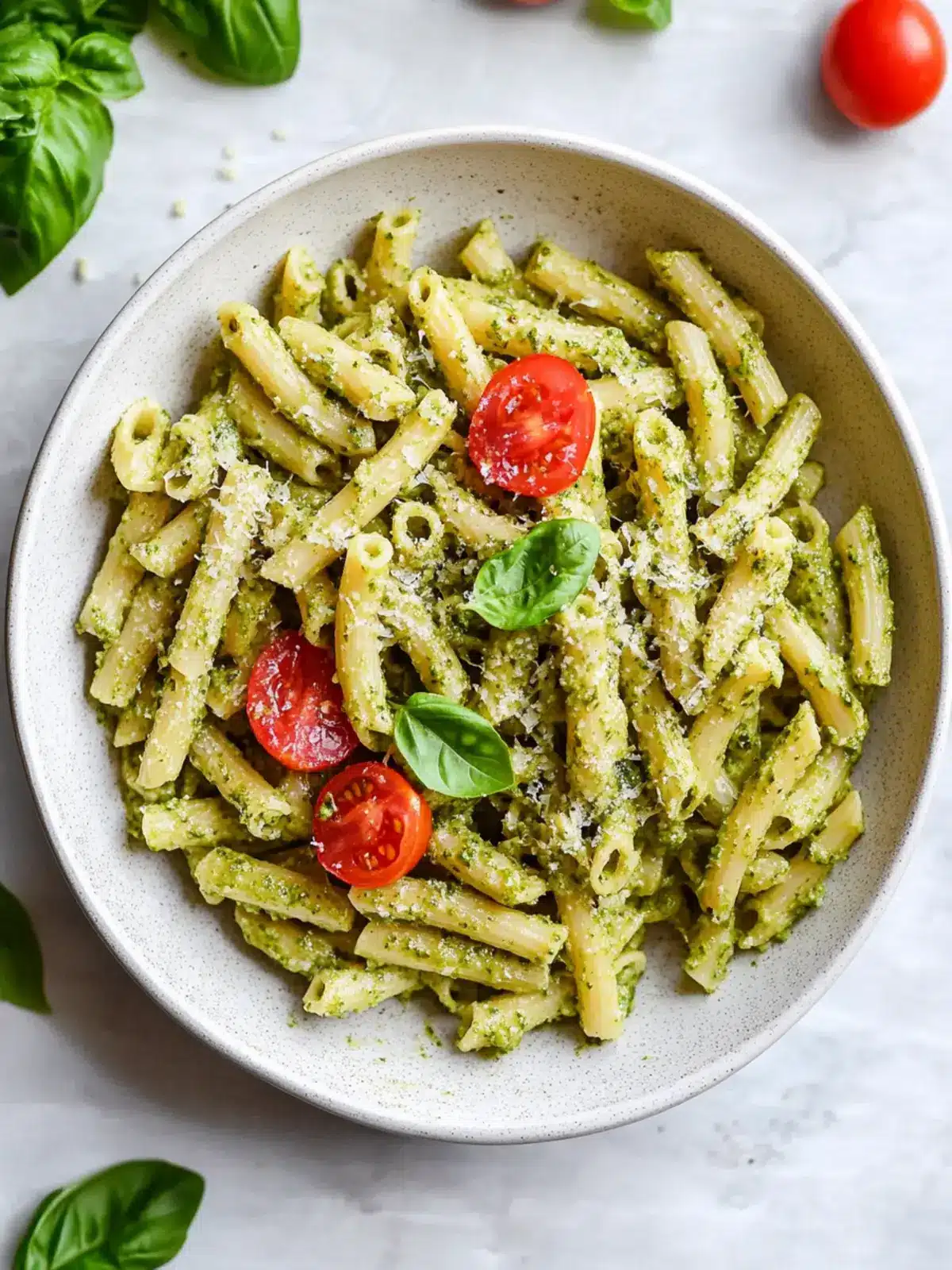 Easy Vegan Nut-Free Pesto Pasta Ready in Just 20 Minutes 3 Easy Vegan Nut Free Pesto Pasta