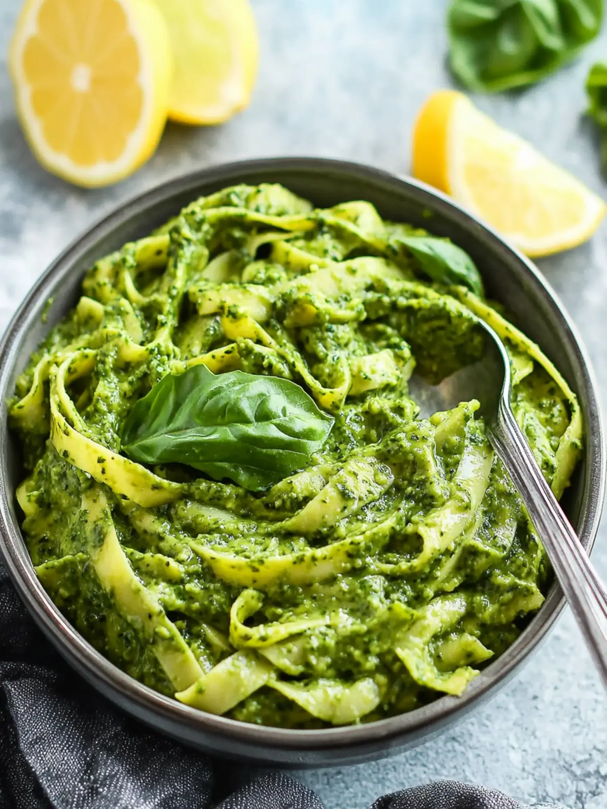 Zesty Avocado Lemon Pesto Just Right for Nut-Free Vegans 3 Avocado Lemon Pesto (Nut-Free + Vegan)