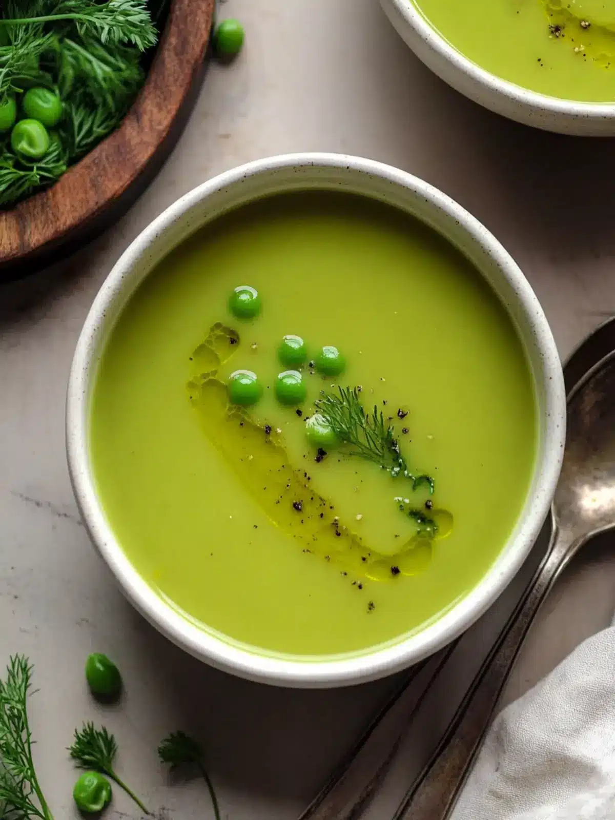Brighten Your Day with Creamy Green Pea Soup Delight 3 Green Pea Soup