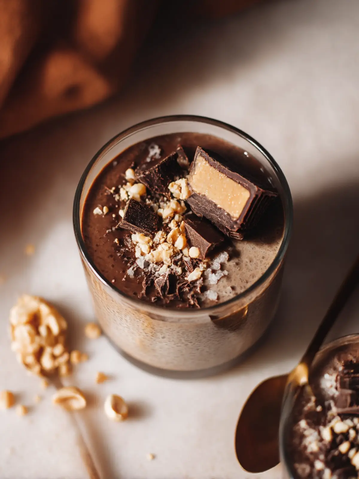 Indulge in Creamy Peanut Butter Cup Chia Pudding Bliss 3 Creamy Peanut Butter Cup Chia Pudding