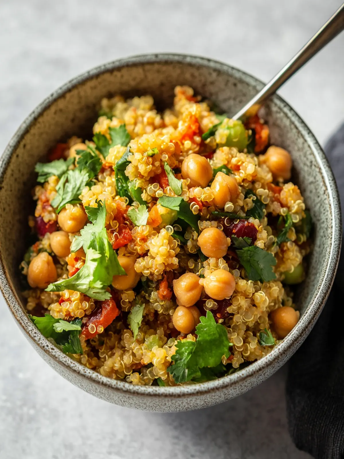 Curried Chickpea Quinoa Salad for a Flavorful Boost 2 Curried Chickpea Quinoa Salad