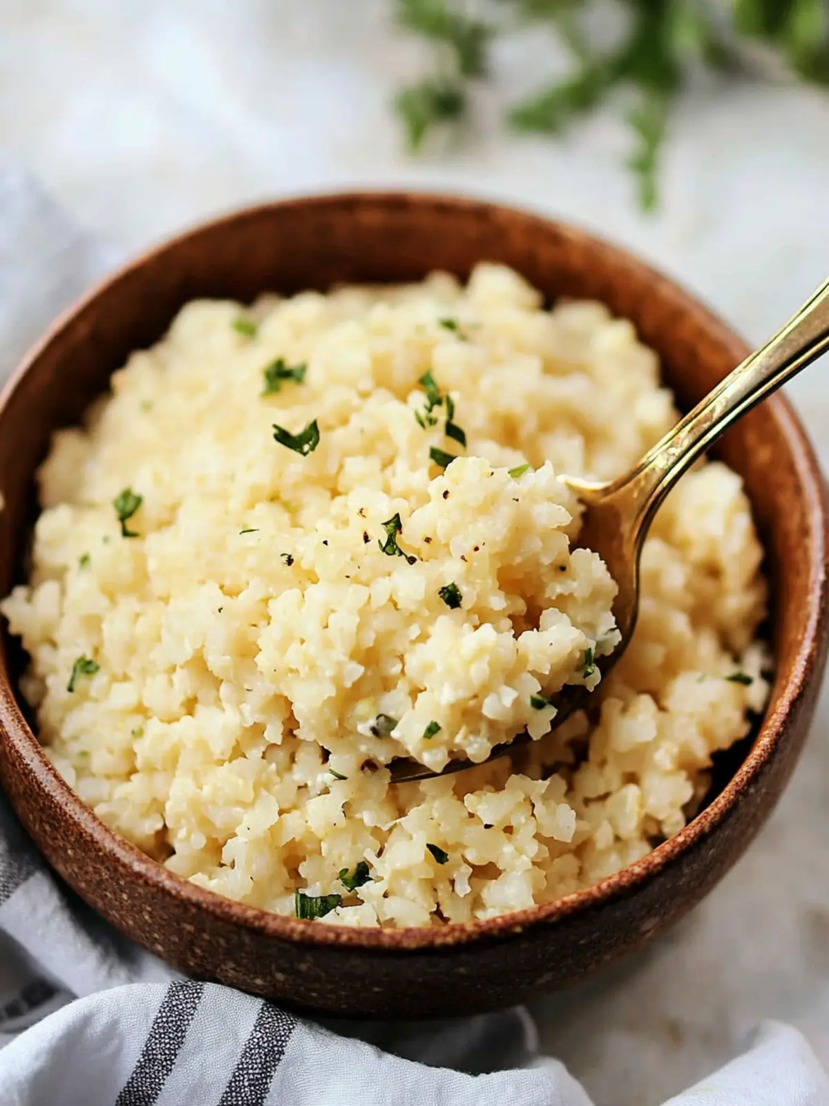 Creamy Three Cheese Cauliflower Rice Your Family Will Love 2 Three Cheese Cauliflower Rice