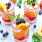 Blueberry and Peach Vodka Spritzer Perfect for Summer Sips 8 Blueberry and Peach Vodka Spritzer