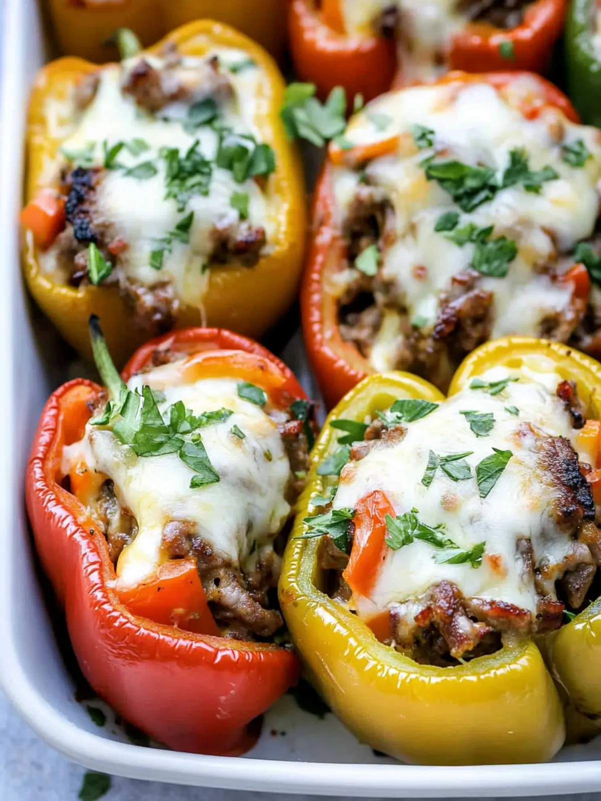 Easy Keto Philly Cheesesteak Stuffed Peppers You’ll Love 4 Easy Keto Philly Cheesesteak Stuffed Peppers