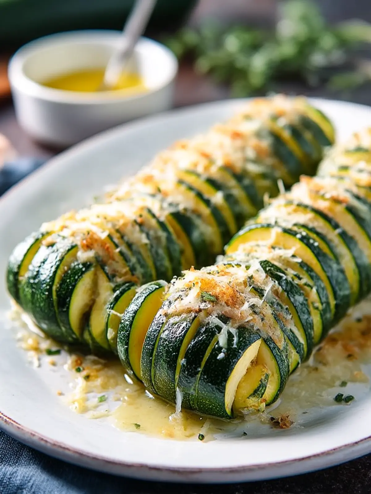 Garlic Parmesan Hasselback Zucchini: A Cheesy Delight! 5 Garlic Parmesan Hasselback Zucchini